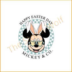 Easter Bunny Ear Mickey Mouse Happy Easter Day Mickey And Co Svg