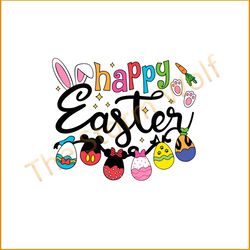 disney happy easter day mickey and friend easter egg svg