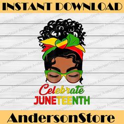 black women messy bun juneteenth celebrate indepedence day juneteenth, black history month, blm, freedom, black woman