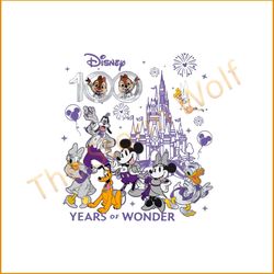 Mickey And Friends Disney 100 Years Of Wonder Disneyland 2023 Trip Png