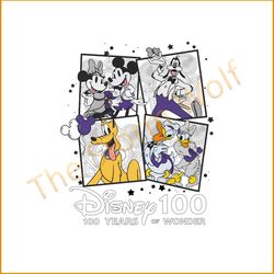 Disney 100 Years Of Wonder Mickey And Friend Png Sublimation