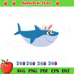 easter shark doo doo doo doo svg png