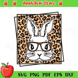 easter bunny svg, bunny leopard svg