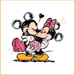 Disney Mickey Love Minnie Vintage Svg Graphic Designs Files