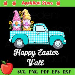 truck easter gnome svg, easter svg, bunny svg, cute bunny face svg, bunny clip art svg