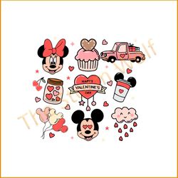 Mickey Minnie & Gifts Valentines Day Svg Graphic Designs Files
