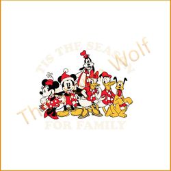 Disney's Mickey Christmas Season For Family Svg Cutting Files