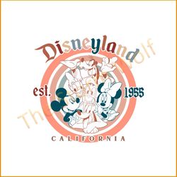 Disneyland Vintage Mickey Friend Svg Graphic Designs Files