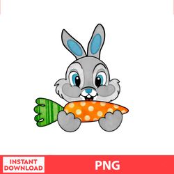 Easter Bunny Carrot Happy Easter Png, Easter Bunny Png, Easter Kids, Easter Character , Easter Bundle Png, Digital file