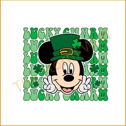 Lucky Charm Irish Mickey Mouse SVG Graphic Designs Files