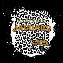 Jacksonville Jaguars Leopard Spirit Svg, Jacksonville Jaguars Svg, NFL Svg, Cricut File, Clipart, Leopard Svg, Sport Svg