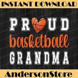proud basketball grandma | grandmother of basketball player happy mother's day png sublimation design