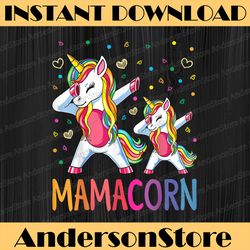 funny mamacorn unicorn costume mom mother's day happy mother's day png sublimation design