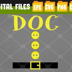 doc dwarf costume color matching family doc dwarf halloween svg, eps, png, dxf, digital download