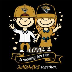 Love In Rooting For The Jaguars Together Svg, NFL Svg, Cricut File, Clipart, Jacksonville Jaguars Svg, Football Svg, Spo