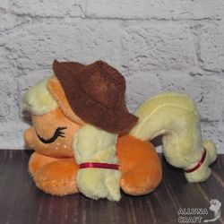 Chibi Sleepy Appejack Plush toy My little pony plush pony toy - MADE TO ORDER