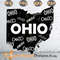 Map Ohio Typography Design Retro Wave Scarlet And Grey SVG PNG DXF EPS.jpg