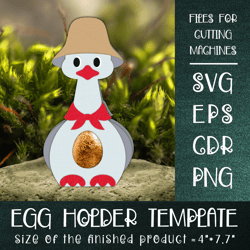 Goose Chocolate Egg Holder Template