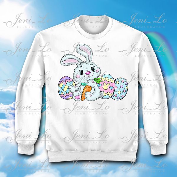 Cute Easter Bunny transparent background