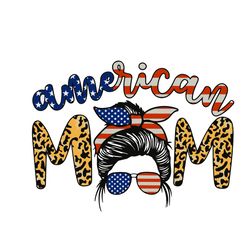American Mom Leopard Svg, Mothers Day Svg, Trending Svg, Mother Svg, Mothers Gift Svg, Mom Svg, Mom Gift Svg, American F
