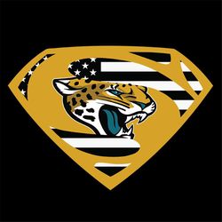 Superman Jacksonville Jaguars American Flag Svg, Cricut File, NFL Svg, Sport Svg, Football Svg, Love Svg, Superman Svg,