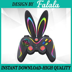 Gaming Controller With Bunny Ears Png, Funny Easter Video Game Png, Easter Png, Digital download