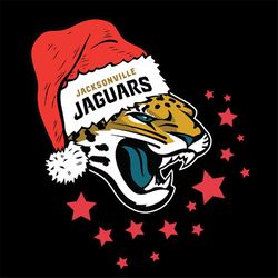 Jacksonville Jaguars Hat Santa Svg, Cricut File, Clipart, Football Svg, NFL Svg, Sport Svg, Christmas Svg, Png, Eps, Dxf
