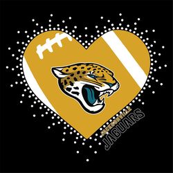 Jacksonville Jaguars Heart Svg, Cricut File, Clipart, Football Svg, NFL Svg, Sport Svg, Love Football Svg, Png, Eps, Dxf