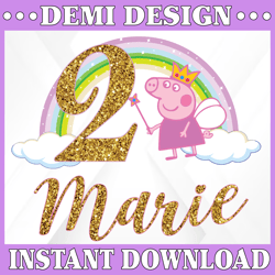 Personalized Name Birthday Girl Png, Pig png Birthday Girl, Custom File For Birthday, Pig png, Birthday Png, Instant dow
