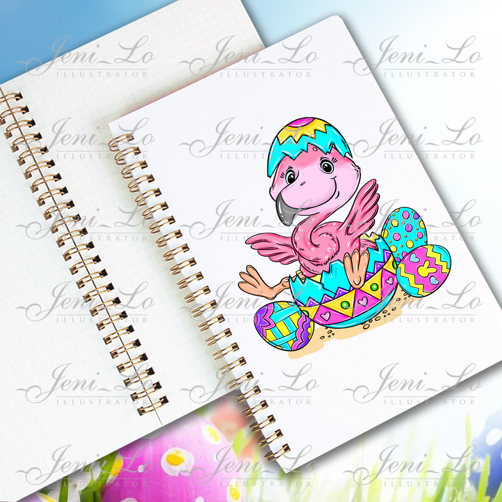 Cute flamingo printable clipart