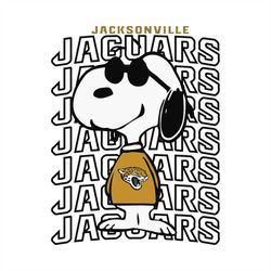 Vintage Jacksonville Jaguars Svg, Snoopy Svg, Cricut File, Clipart, NFL Svg, Football Svg, Sport Svg, Png, Eps, Dxf