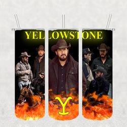 yellowstone tumbler png, template sublimation designs download