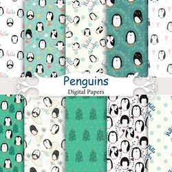 Seamless Patterns with Penguins.