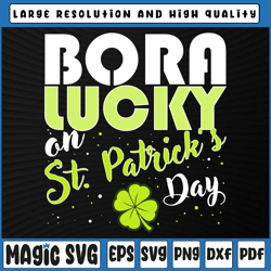 born lucky on st patricks day svg, irish clovers birthday svg, st patricks day, digital download