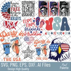 4th of july svg bundle, july 4th svg, fourth of july svg, america svg, usa flag svg, patriotic, independence day shirt,