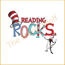 Reading Rocks Svg, The Cat In The Hat Svg, Dr Seuss Svg, Dr. Seuss Svg, Thing One Svg, Thing Two Svg, Reading Svg, Rocks
