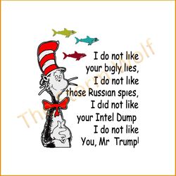 I do not like your bigly Svg, The Cat In The Hat Svg, Dr Seuss Svg, Dr. Seuss Svg, Thing One Svg, Thing Two Svg, Fish On