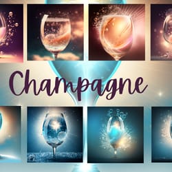 champagne digital paper