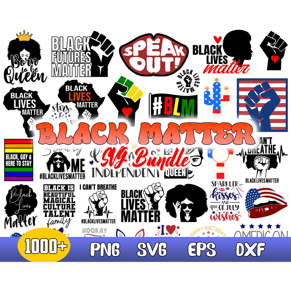 Black Matter Bundle Svg, Afro Woman Svg, Black Queen Svg, Black History Month Svg .jpg