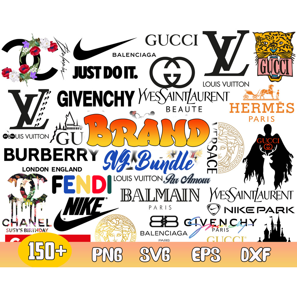 Brand Bundle Svg, Brand Logo Svg, Fashion Brand Svg, Png Dxf Eps Digital File .jpg