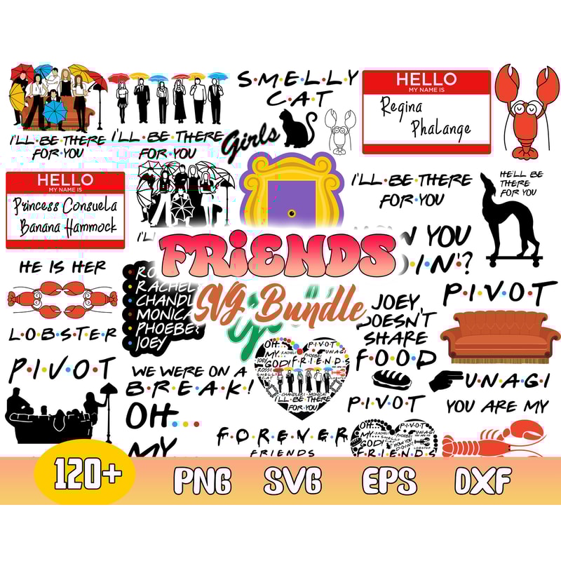 Bundle Friends Svg, Best Friends Svg, Friendship Svg, Bff Clipart Svg, Png Dxf Eps File.jpg