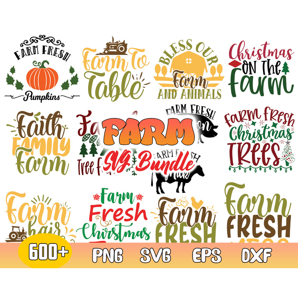 Farm Bundle Svg, Farm Svg, Farmhouse Quotes Svg, Farming Saying And Quotes, Farmhouse Svg Cut files.jpg