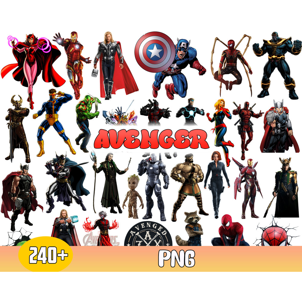Marvel Avenger Bundle Svg, Avenger Svg, Superhero Svg, Avenger Character Superhero Svg, Avengers Clipart.jpg