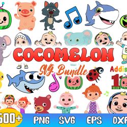 mega cocomelon bundle svg, cocomelon jj svg, cocomelon vector, cocomelon clipart, cut file