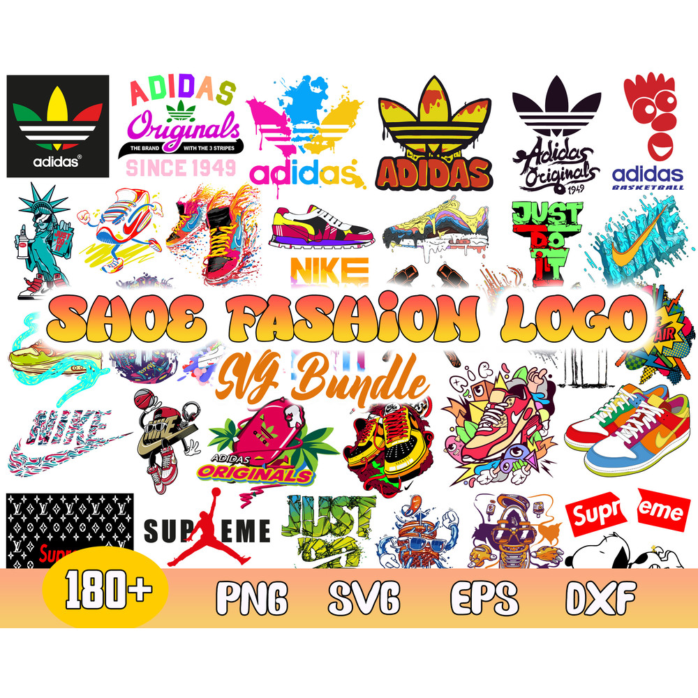 Shoe Logo Brand Bundle Svg, Shoe Brand Svg, Logo Brand Svg, Png Dxf  Eps File.jpg