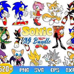 sonic bundle vector, the hedgehog svg, sonic character svg, sonic svg, png dxf eps file