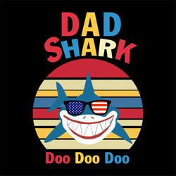 dad shark colorful doo doo svg, fathers day svg, happy fathers day, father gift svg, daddy svg, daddy gift, daddy life,