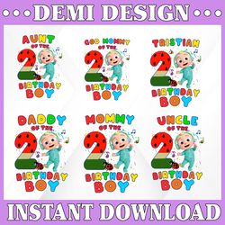 cocomelon birthday number png, cocomelon birthday boy/ girl png, cocomelon party family matching shirt, cocomelon png,
