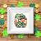 1 Leprechaun with spring flowers, shamrock and hamlet St Patrick day cross stitch digital printable A4 PDF pattern for home decor and gift  .jpg