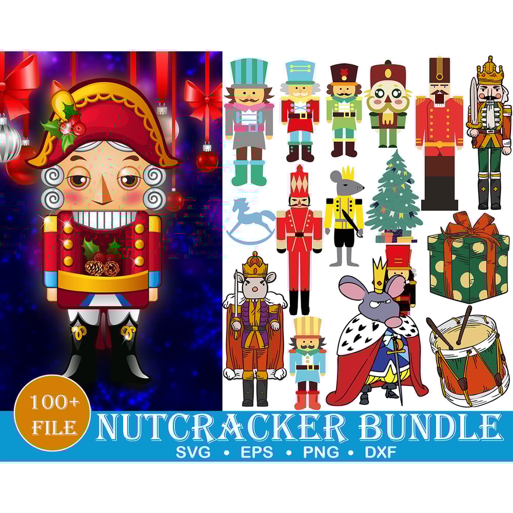 100 Nutcracker svg bundle for Cricut and Silhouette, Christmas svg files, FoxSister, mouse king svg, Christmas toys svg, Christmas scene.jpg